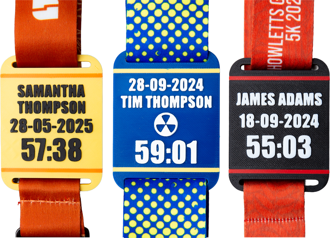 Personalised Race Medal Tag