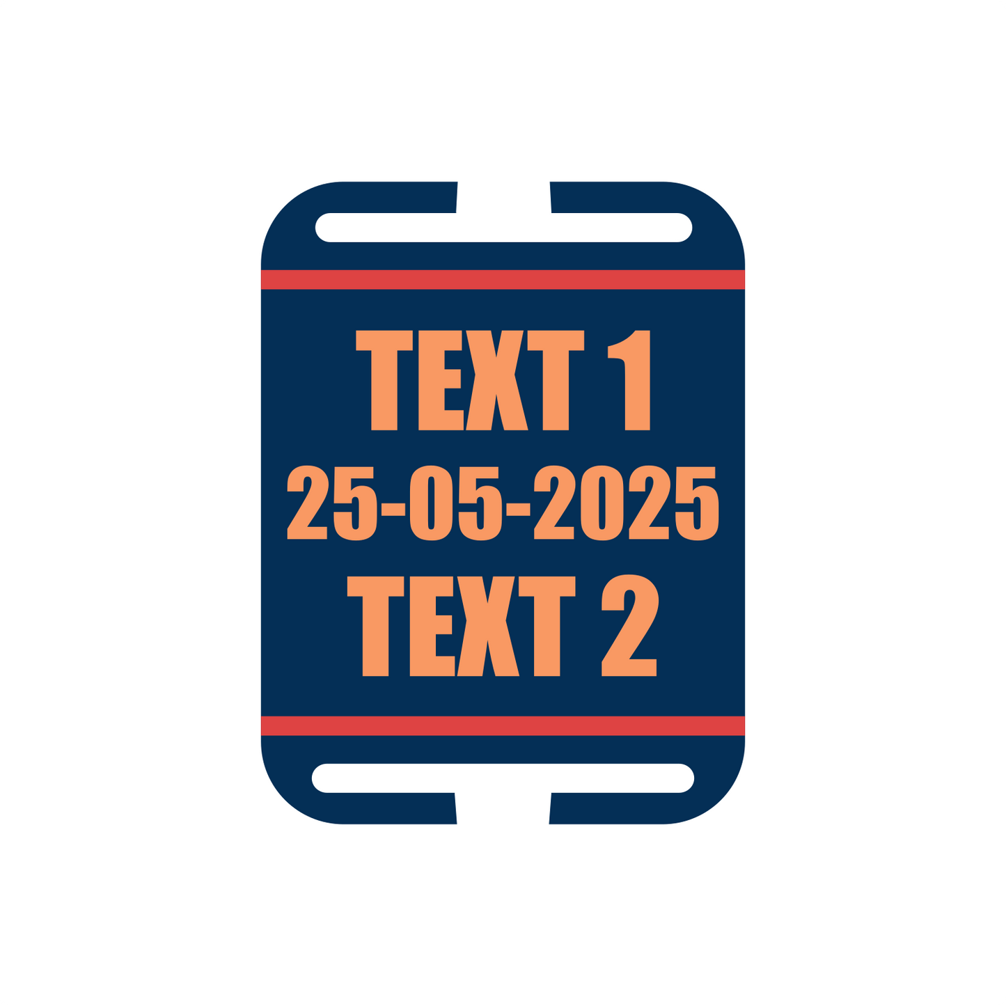 Personalised Medal Tag - Custom Text